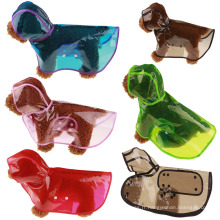 Amazon Best Vender Transparent imperméable Pet Pet Dog Raincoat pour chien